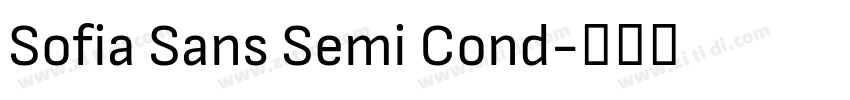 Sofia Sans Semi Cond字体转换 Sofia Sans Semi Cond字体转换